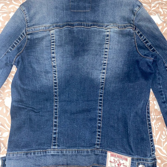 True Religion Blue Denim Jacket - Picture 4 of 6
